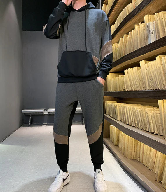 Hooded Sweater and Casual Pants Two-Piece Set