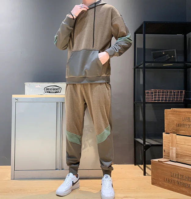 Hooded Sweater and Casual Pants Two-Piece Set